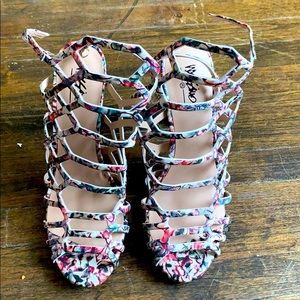 Multi color high heels